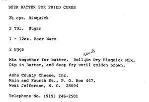 Beer Batter for Fried Curds