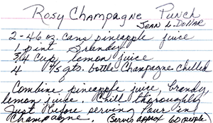 Rosy Champagne Punch