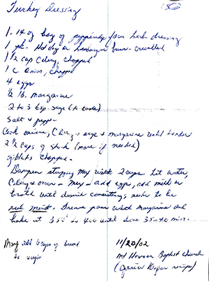 Turkey Dressing