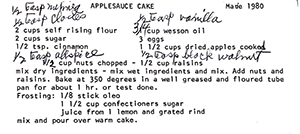 Applesauce Cake