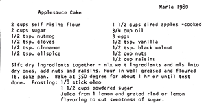 Applesauce Cake with Dried Apples