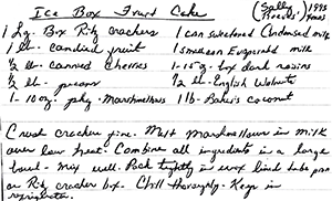 Ice Box Fruit Cake (1993) 