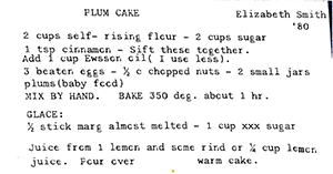 Plum Cake