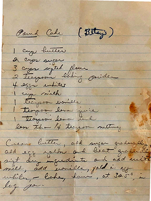Betsey's Pound Cake