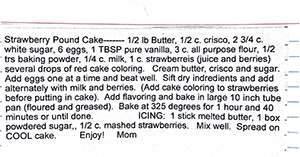 Strawberry Pound Cake