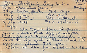 Old-Fashioned Gingerbread