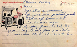 Persimmon Pudding