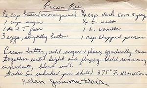 Helen's Pecan Pie