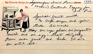 Mamaw Echerd's Custard Topping for Fruit Pies