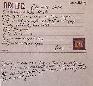 Helen's Cranberry Salad