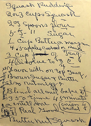 Butternut Squash Pudding