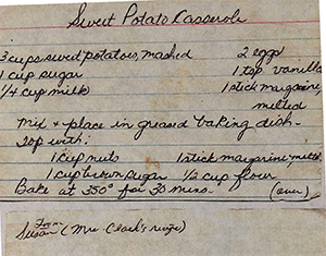 Sweet Potato Casserole